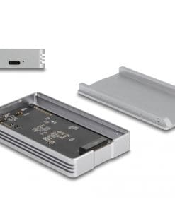 Delock USB4 40 Gbps Gehäuse für 1 x M.2 NVMe SSD - werkzeugfrei