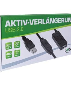 InLine® USB 2.0 Aktiv-Verlängerung, USB-A Stecker/Buchse, 20m – Bild 4