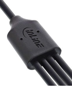 Alternative view of InLine® USB 4in1 Y-Ladekabel, 1x USB-A Stecker an 4x USB-C Stecker, schwarz 1m