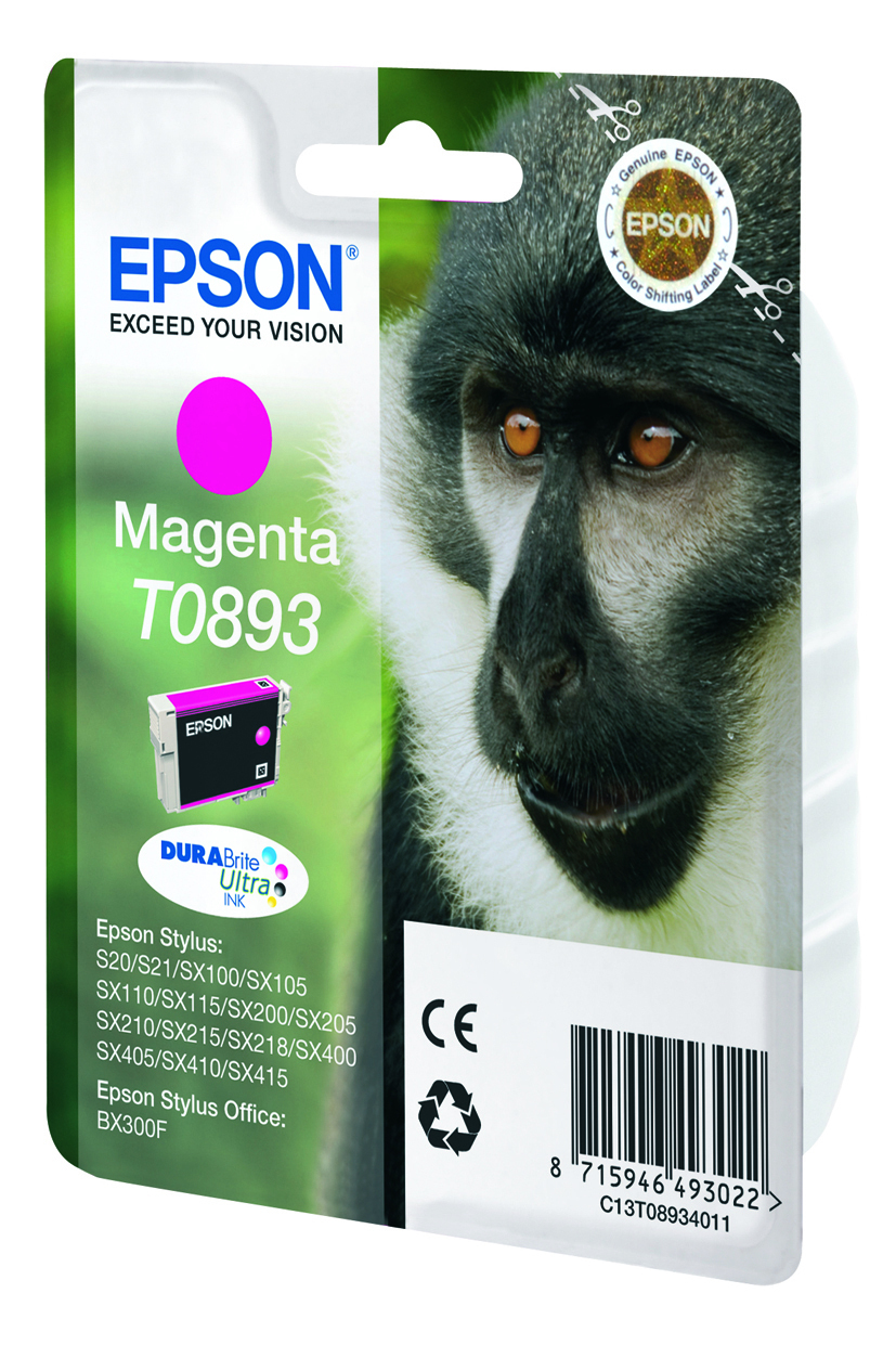 Epson Tintenpatrone T0893 Magenta (ca. 135 Seiten) Epson Tintenpatrone T0893 Magenta (ca. 135 Seiten) – Bild 2