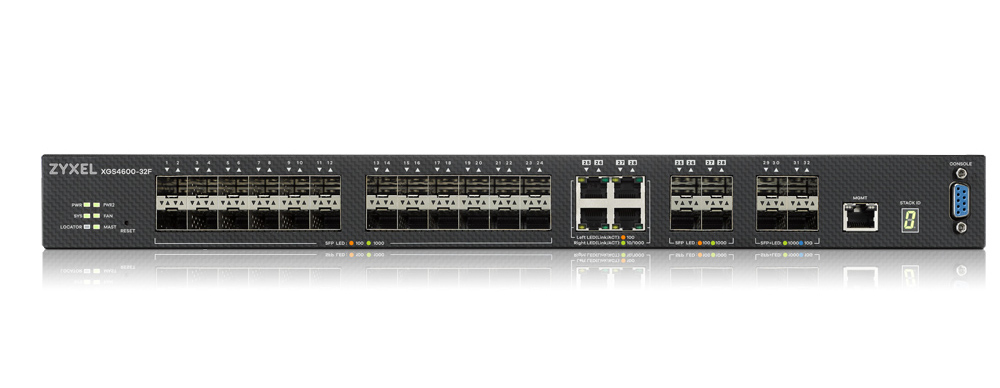 ZyXEL XGS4600-32F Switch 32-Port L3 mgd 24 Port + 4x 10G ZyXEL XGS4600-32F Switch 32-Port L3 mgd 24 Port + 4x 10G – Bild 3