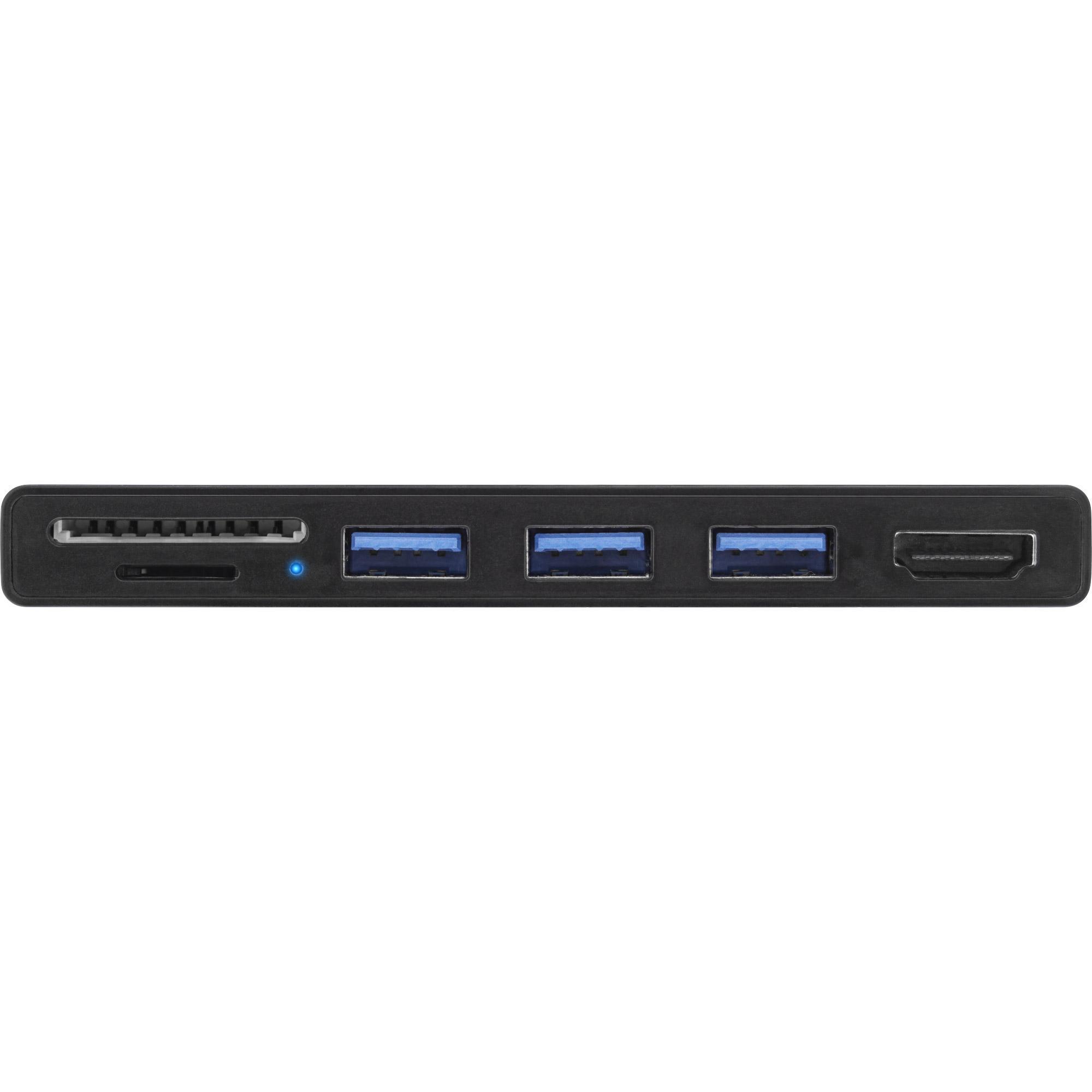 InLine® MultiHub, Surface Pro 4/5/6, 3-Port USB 3.2 Typ-A Buchse, HDMI 4K, Cardreader, schwarz InLine® MultiHub, Surface Pro 4/5/6, 3-Port USB 3.2 Typ-A Buchse, HDMI 4K, Cardreader, schwarz – Bild 3