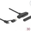 Delock USB zu SATA 6 Gb/s Konverter mit USB Type-C oder USB Typ-A Anschluss