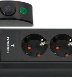 Brennenstuhl Premium-Line Comfort Switch Plus 6-fach schwarz/grau 3 m