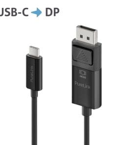 PureLink USB-C auf DisplayPort Kabel - 4K60 - iSerie - schwarz - 1,00m