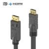 PureLink DisplayPort zu HDMI Kabel 4K - PureInstall 3,00m PureLink® - PureInstall Serie. Zertifizierter DisplayPort/HDMI Adapter mit 24 kt. vergoldeten Präzisions-Steckkontakten. VESA Standard. DisplayPort Stecker konvertiert auf HDMI A Buchse *Nicht bidirektional*. 100% getestet für professionelle AV Anwendungen.