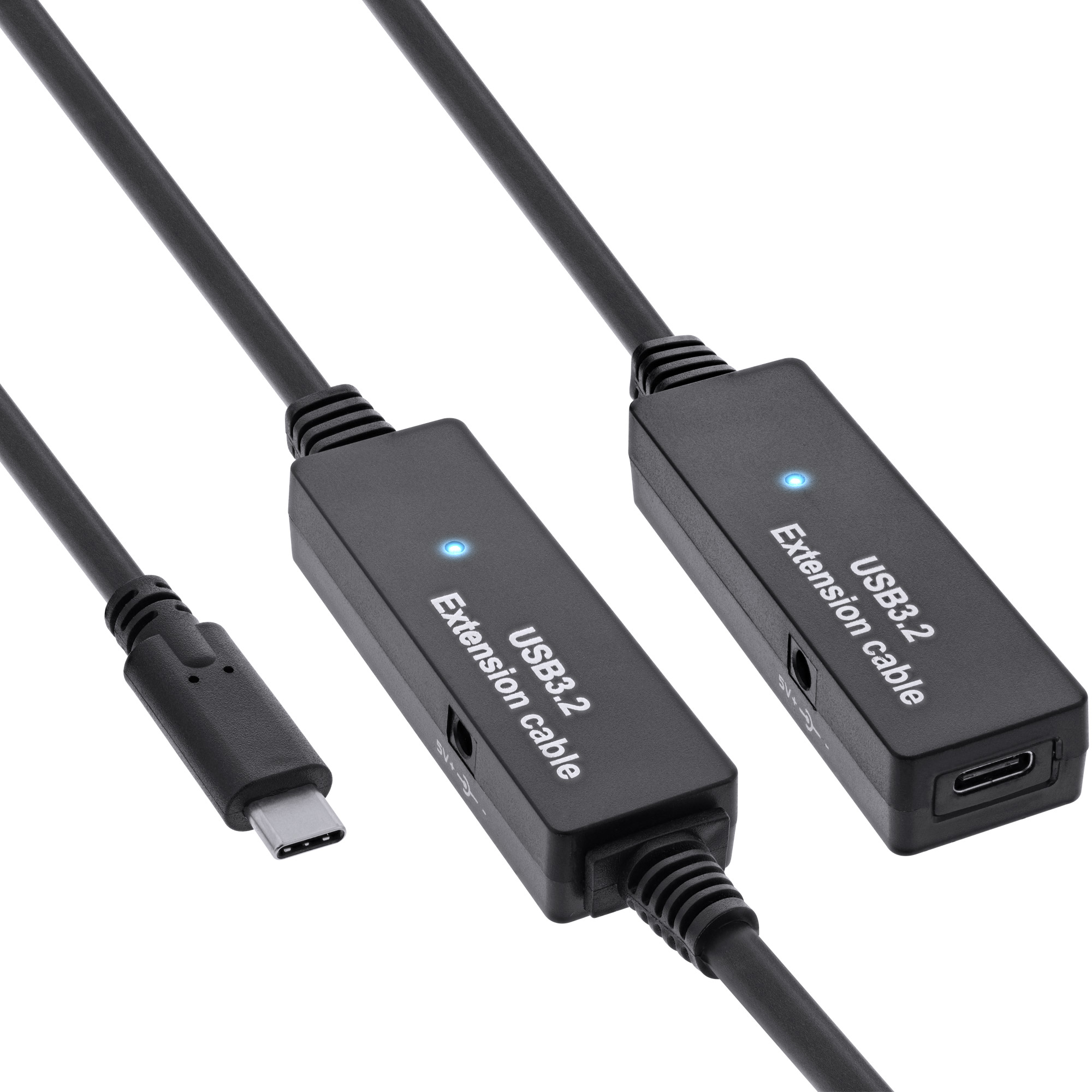 InLine® USB 3.2 Gen.1 Aktiv-Verlängerung, USB-C Stecker an USB-C Buchse, 10m InLine® USB 3.2 Gen.1 Aktiv-Verlängerung, USB-C Stecker an USB-C Buchse, 10m