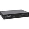 InLine® PoE+ Gigabit Netzwerk Injektor Hub 8 Port (8x PoE+), 1GBit/s, 19" (Winkel enthalten), Metall, lüfterlos