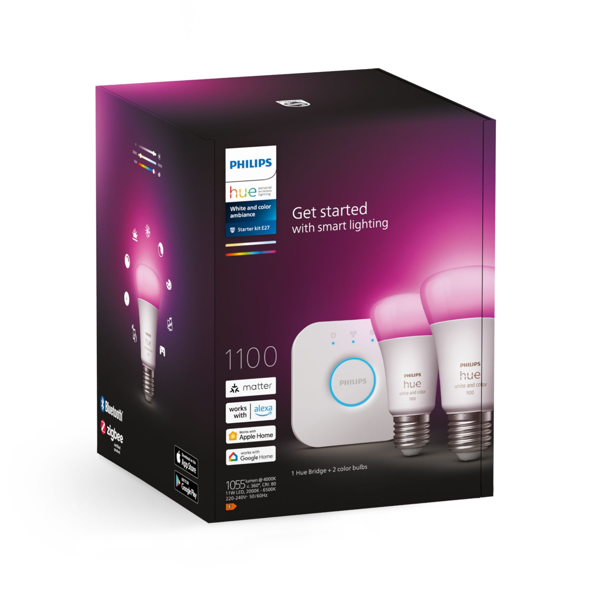 Philips Hue StiWa White&Col. Amb. E27 2er Starter Set Philips Hue StiWa White&Col. Amb. E27 2er Starter Set – Bild 4