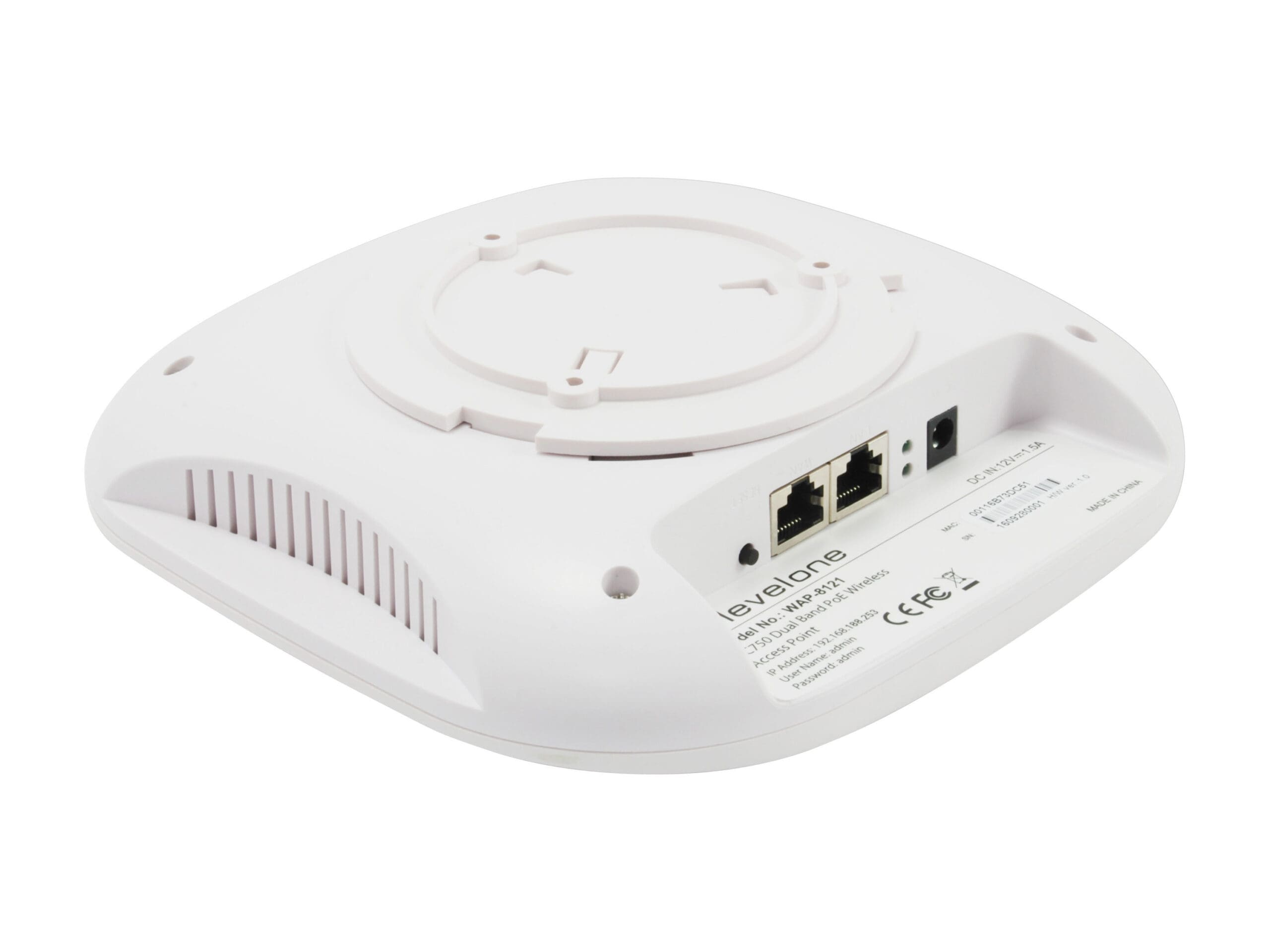 LevelOne WAP-8121 WLAN-Decken/Wand-Access-Point 750Mbps Dual LevelOne WAP-8121 WLAN-Decken/Wand-Access-Point 750Mbps Dual – Bild 3