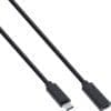 InLine® USB 3.2 Kabel, USB Typ-C Verlängerung Stecker/Buchse, schwarz, 2m