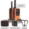 Albrecht 2er Kofferset Tectalk Float 2,wasserges. PMR+Ladegeräte+Karabinerhaken