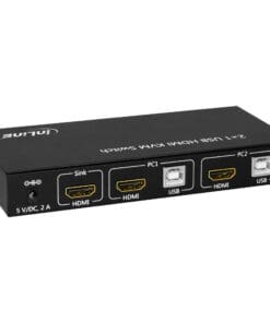 Alternative view of InLine® KVM Desktop Switch, 2-fach, HDMI 4K2K, USB 2.0 Hub, mit Audio
