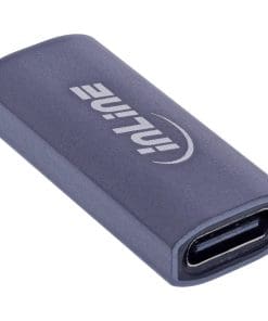 Alternative view of InLine® USB4 Adapter, USB-C Buchse/Buchse, Aluminium, grau