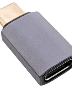 Alternative view of InLine® USB4 Adapter, USB-C Stecker/Buchse, Aluminium, grau