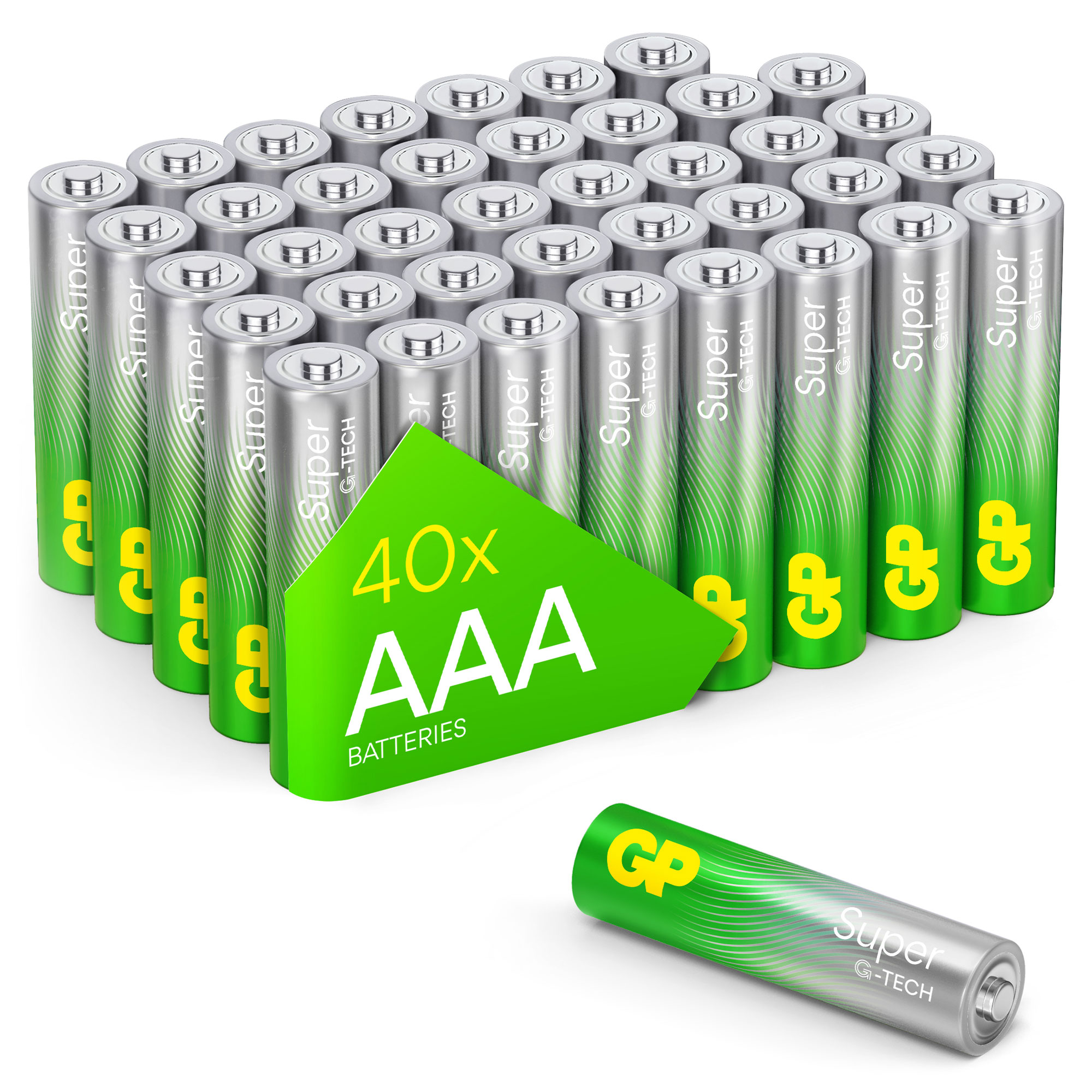 GP Batterie Micro AAA 1,5V Super Alkaline (40er Pack) GP Batterie Micro AAA 1,5V Super Alkaline (40er Pack)