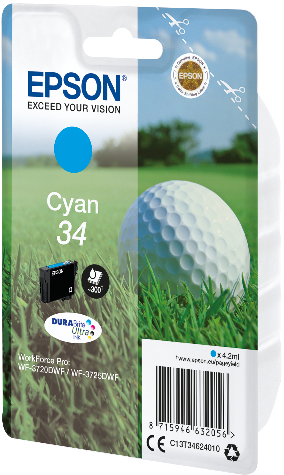 Epson Tintenpatrone 34 Cyan (4,2ml) Epson Tintenpatrone 34 Cyan (4,2ml) – Bild 2