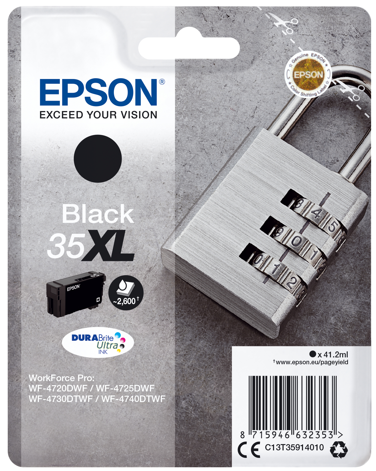 Epson Tintenpatrone 35XL schwarz (2600 Seiten) Epson Tintenpatrone 35XL schwarz (2600 Seiten)