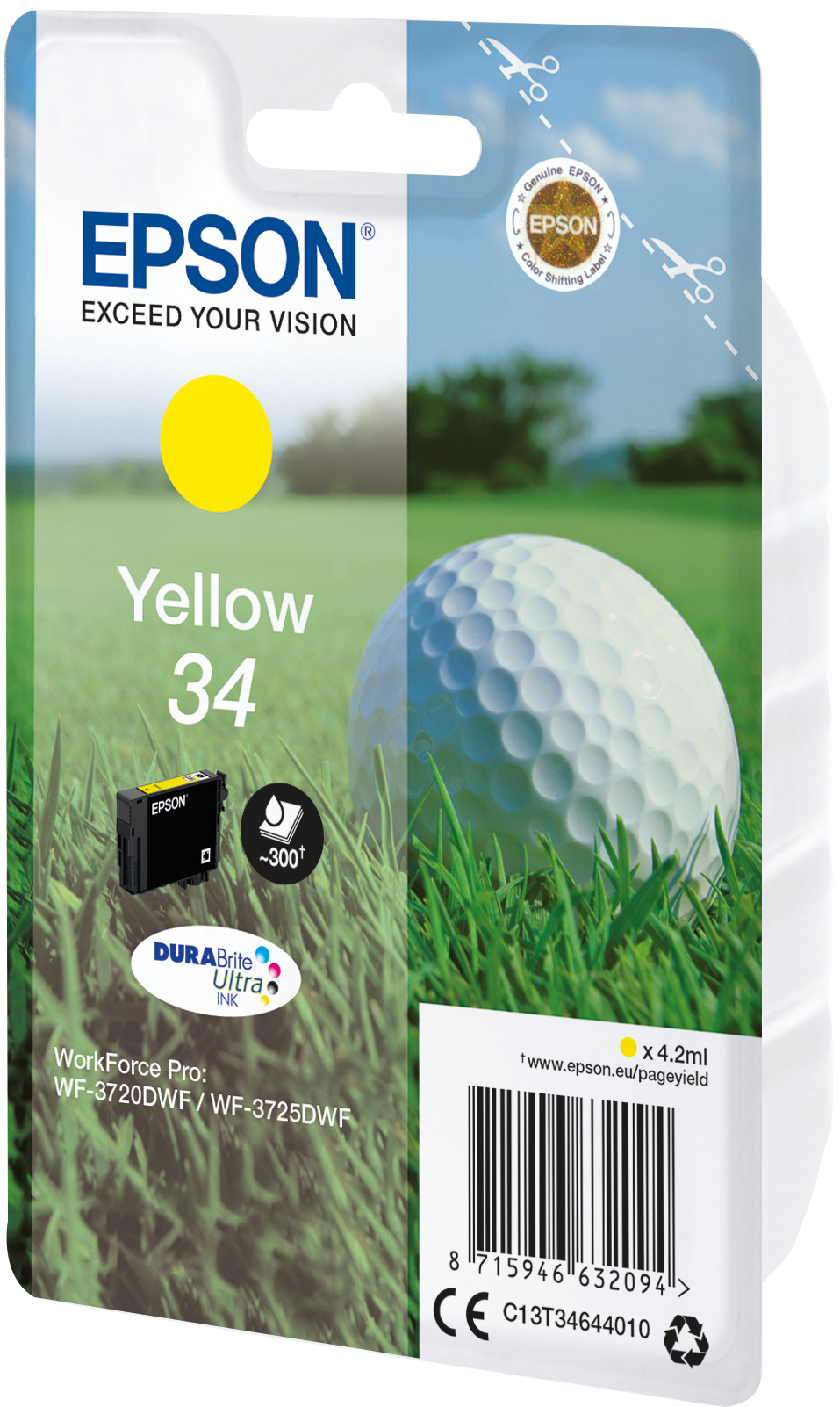 Epson Tintenpatrone 34 Gelb (4,2ml) Epson Tintenpatrone 34 Gelb (4,2ml) – Bild 2