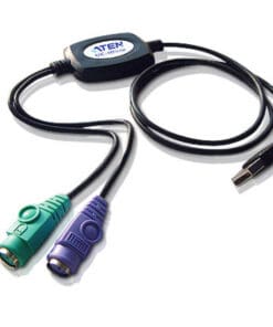ATEN UC10KM Konverter USB zu PS/2, USB Stecker A an 2x PS/2 Buchse, 90cm
