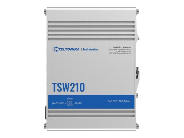 Teltonika TSW210 - Switch - unmanaged - 8 x 10/100/1000 + 2 x SFP Teltonika TSW210 - Switch - unmanaged - 8 x 10/100/1000 + 2 x SFP