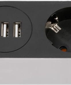 Brennenstuhl Steckdosenleiste USB-C Power Delivery 5-fach grau/schwarz, 1,5m