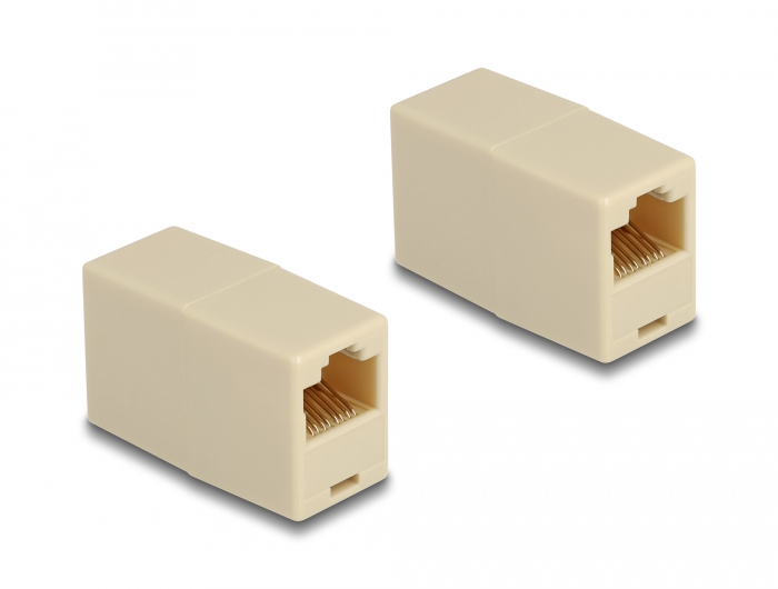 Delock Adapter RJ45 Buchse zu RJ45 Buchse UTP beige Delock Adapter RJ45 Buchse zu RJ45 Buchse UTP beige