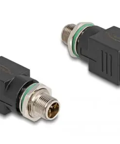 Delock M12 Adapter X-kodiert 8 Pin Stecker zu RJ45 Buchse gerade