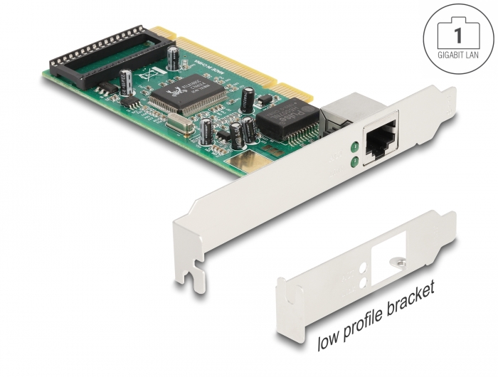 Delock PCI Karte zu 1 x RJ45 Gigabit LAN RTL Delock PCI Karte zu 1 x RJ45 Gigabit LAN RTL