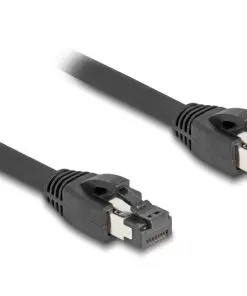 Delock RJ45 Netzwerkkabel Cat.8.1 S/FTP 10 m bis 40 Gbps schwarz