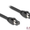 Delock RJ45 Netzwerkkabel Cat.8.1 S/FTP 50 cm bis 40 Gbps schwarz