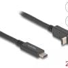 Delock USB 5 Gbps Kabel USB Type-C Stecker zu USB Type-C Stecker + 2 x extern USB Type-C Buchse
