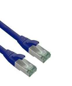 helos Patchkabel Cat.6a Superflex Cat.7 Rohkabel GHMT AWG 26/7 blau 2,0m