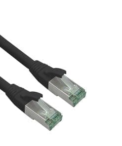 helos Patchkabel Cat.6a Superflex Cat.7 Rohkabel GHMT AWG 26/7 schwarz 1,5m
