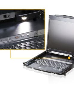 ATEN KL1508AiN FR Cat.5 KVM over IP Switch 8-Port, 19"-LCD, Dual-Rail, FR-Layout ATEN KL1508AiN FR Cat.5 KVM over IP Switch 8-Port, 19"-LCD, Dual-Rail, FR-Layout – Bild 3
