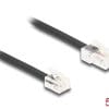 Delock Telefonkabel RJ45 Stecker zu RJ11 Stecker schwarz 5 m