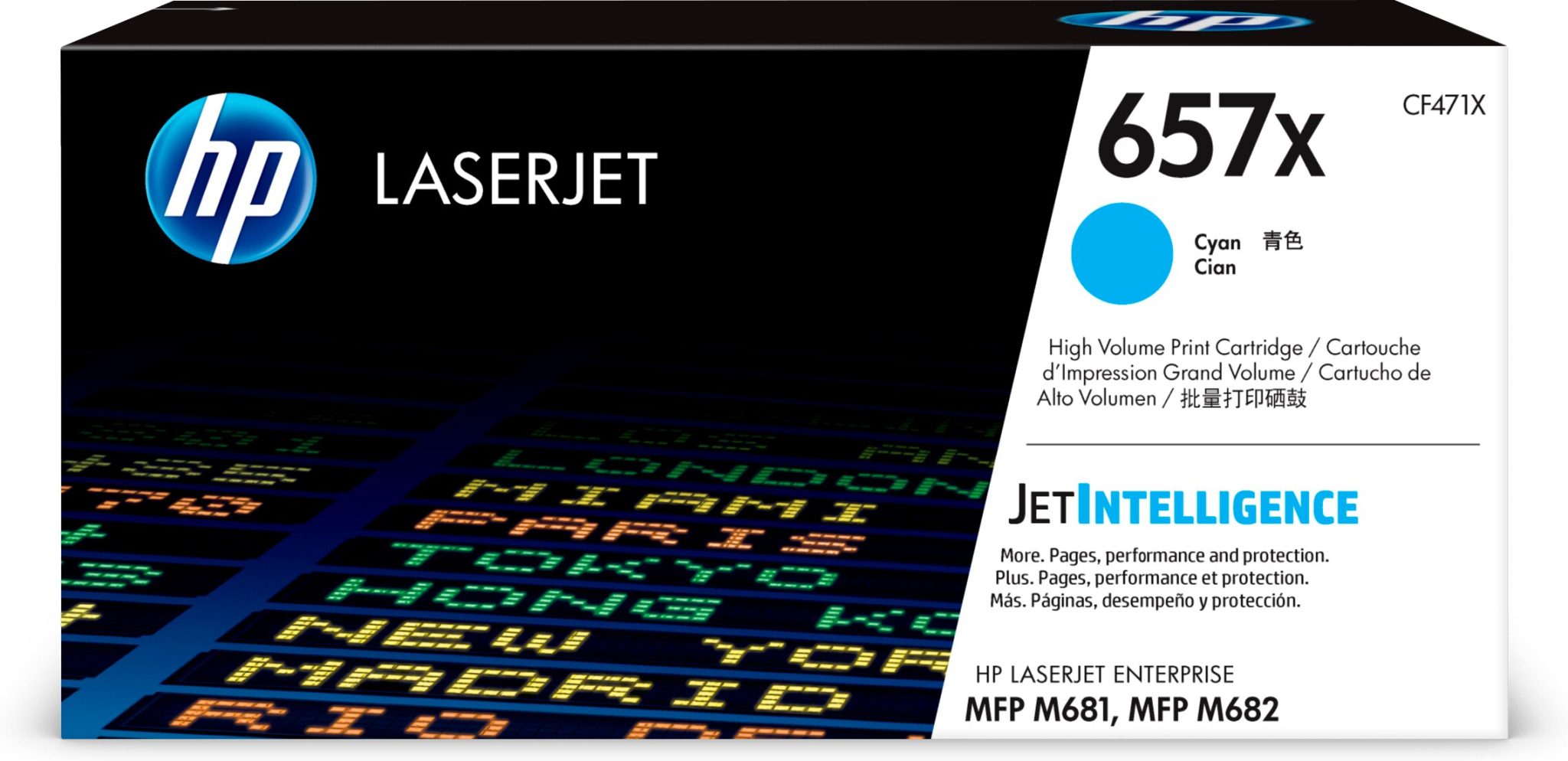 HP 657X Cyan Original LaserJet Tonerkartusche HP 657X Cyan Original LaserJet Tonerkartusche