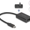Delock Adapter DisplayPort Buchse zu USB Type-C Stecker (DP Alt Mode) schwarz