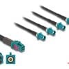 Delock Kabel Mini FAKRA Z Buchse quad zu 4 x FAKRA Z Stecker A-Typ