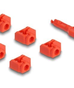 Delock RJ45 Port Blocker Set für RJ45 Buchse 10 Stück