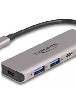 Delock USB 5 Gbps 2 Port USB Type-C und 2 Port Typ-A Hub