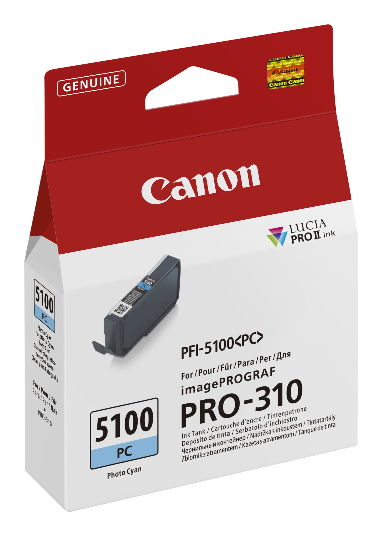 CANON PFI5100PC IPF Tinte photo Cyan 14ml CANON PFI5100PC IPF Tinte photo Cyan 14ml – Bild 2