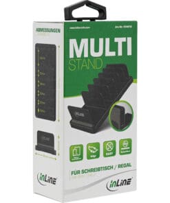 InLine® Multi-Stand mit 6 Fächern für Schreibtisch / Regal, schwarz, schwarz InLine® Multi-Stand mit 6 Fächern für Schreibtisch / Regal, schwarz, schwarz – Bild 4