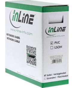 InLine® Verlegekabel, SF/UTP, Cat.5e, AWG24 CU, halogenfrei, 100m, beige – Bild 3