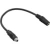 Audio Adapterkabel zum Einbau 1x mit Gewinde, 3,5mm Stereo Buchse/Buchse, 0,2m