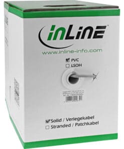 Alternative view of InLine® Verlegekabel, SF/UTP, Cat.5e, AWG24 CCA, PVC, 100m, beige