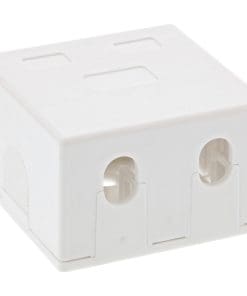 Alternative view of InLine® Anschlussdose Aufputz für 2x Keystone RJ45 Buchse, weiß, weiß
