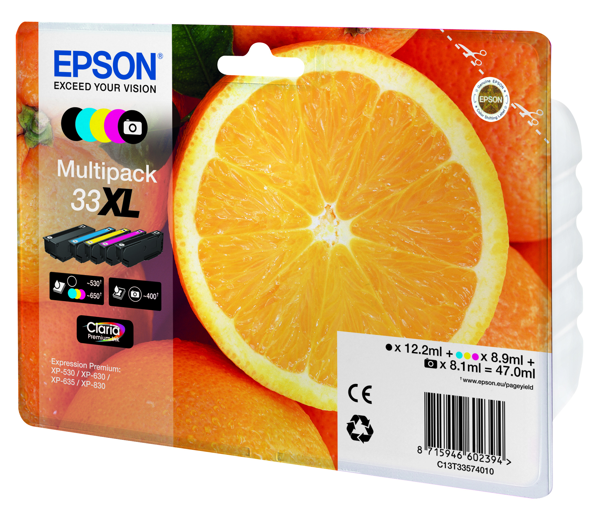 Epson Tintenpatronen Multipack 33XL (5 Farben) Epson Tintenpatronen Multipack 33XL (5 Farben) – Bild 2