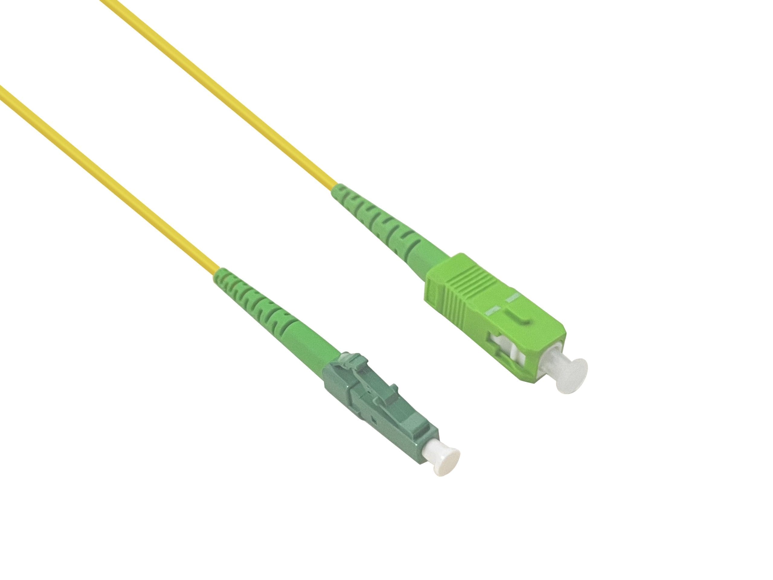 helos LWL OS2 Patchkabel Simplex LSZH 2,0mm SC/APC-LC/APC gelb 5,0m helos LWL OS2 Patchkabel Simplex LSZH 2,0mm SC/APC-LC/APC gelb 5,0m