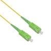 helos LWL OS2 Patchkabel Simplex LSZH 2,0mm SC/APC-SC/APC gelb 0,5 m 9/125 µm, Singlemode , OS2-Faser bis zu 100 Gigabit/s , LC/APC 8° Simplex St. (grün) an SC/APC 8° Simplex St. (grün) , (auch für AVM FRITZ!Box 5530) , Farbe: gelb , 20 Jahre Garantie